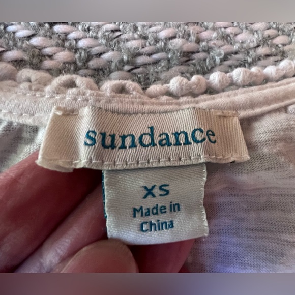 Sundance V-neck shirt with stylish embellishments. - Picture 6 of 7